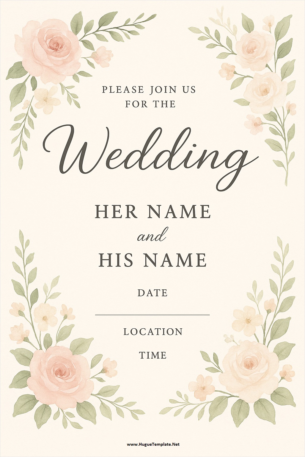 Wedding Card Template
