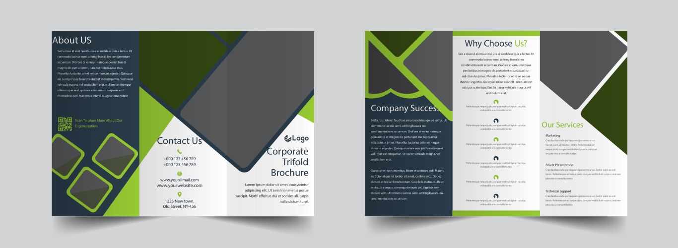 Z Fold Brochure Template
