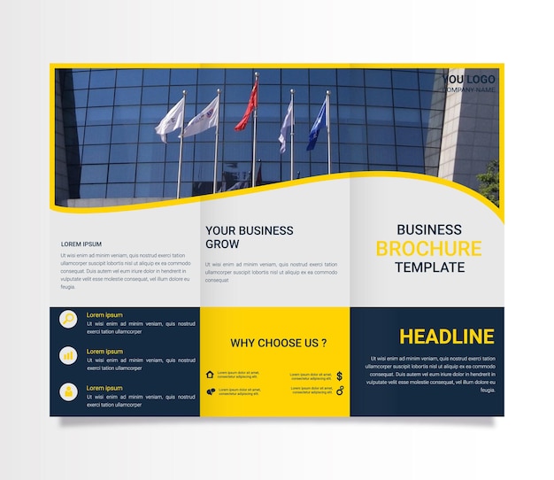 Z Fold Brochure Template