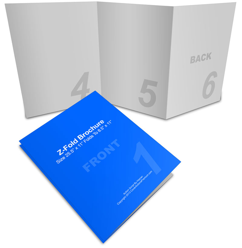 Z Fold Brochure Template
