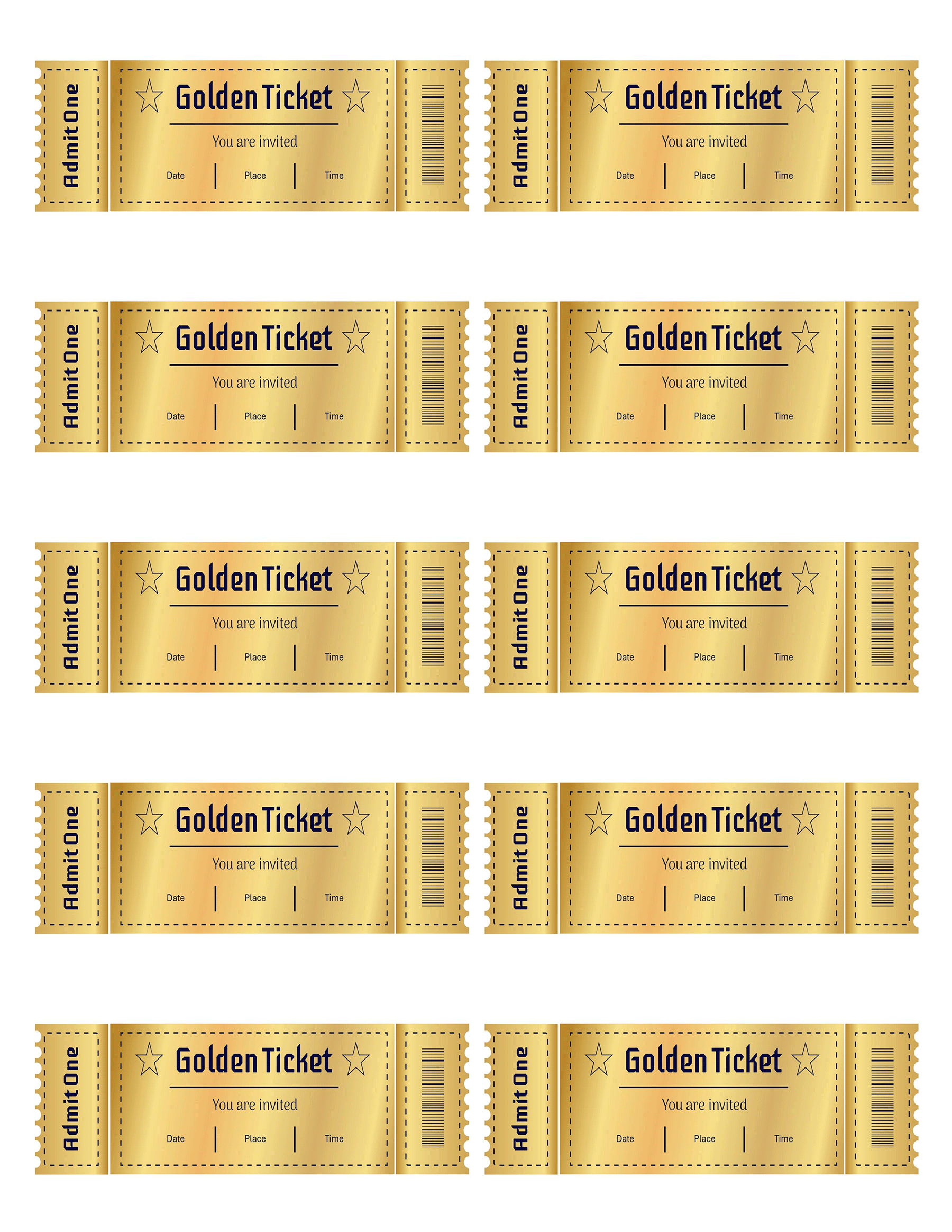 blank golden ticket template blank golden ticket template