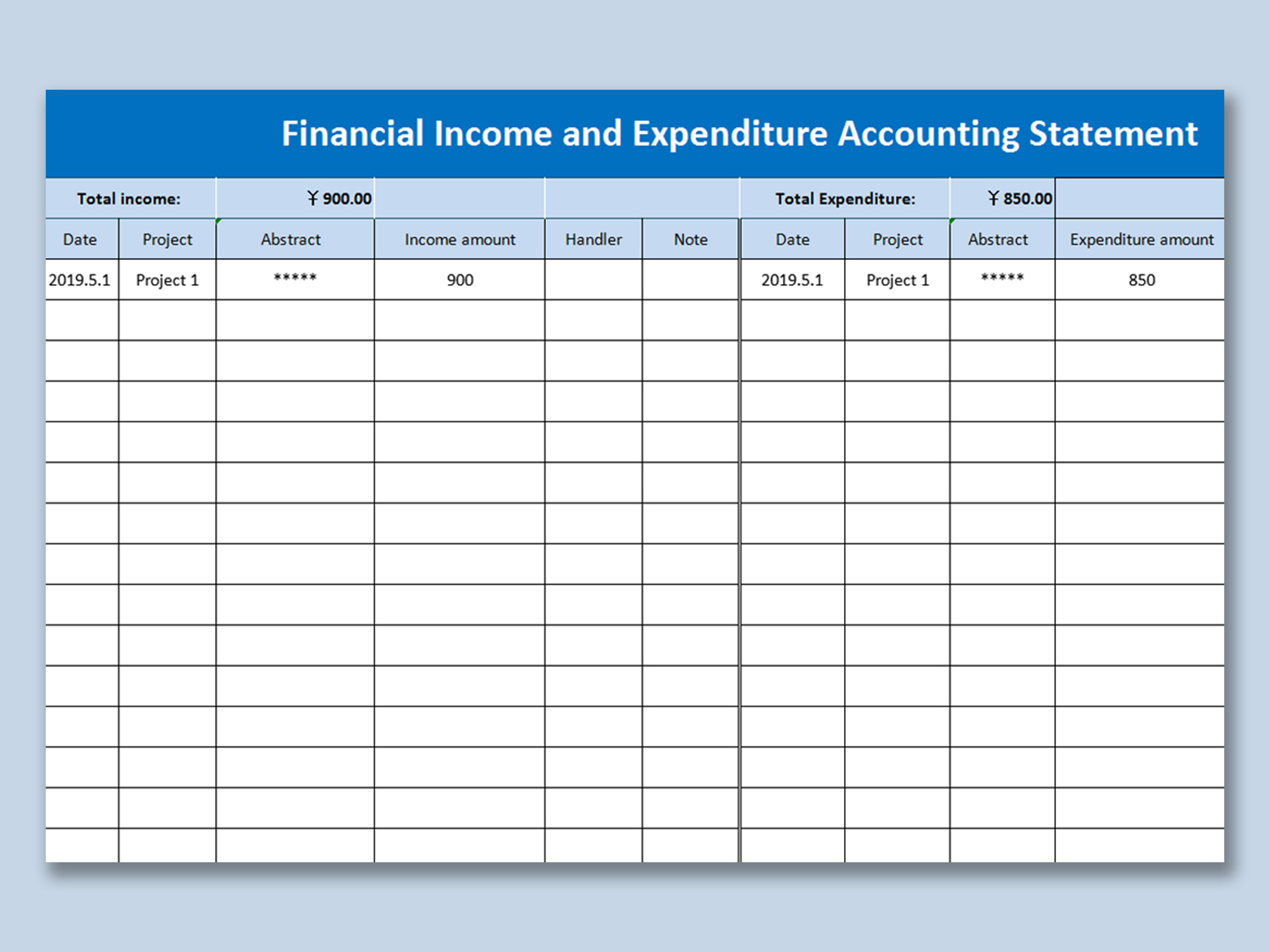 business income and expense template business income and expense template
