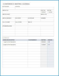 Free Printable Conference Program Template
