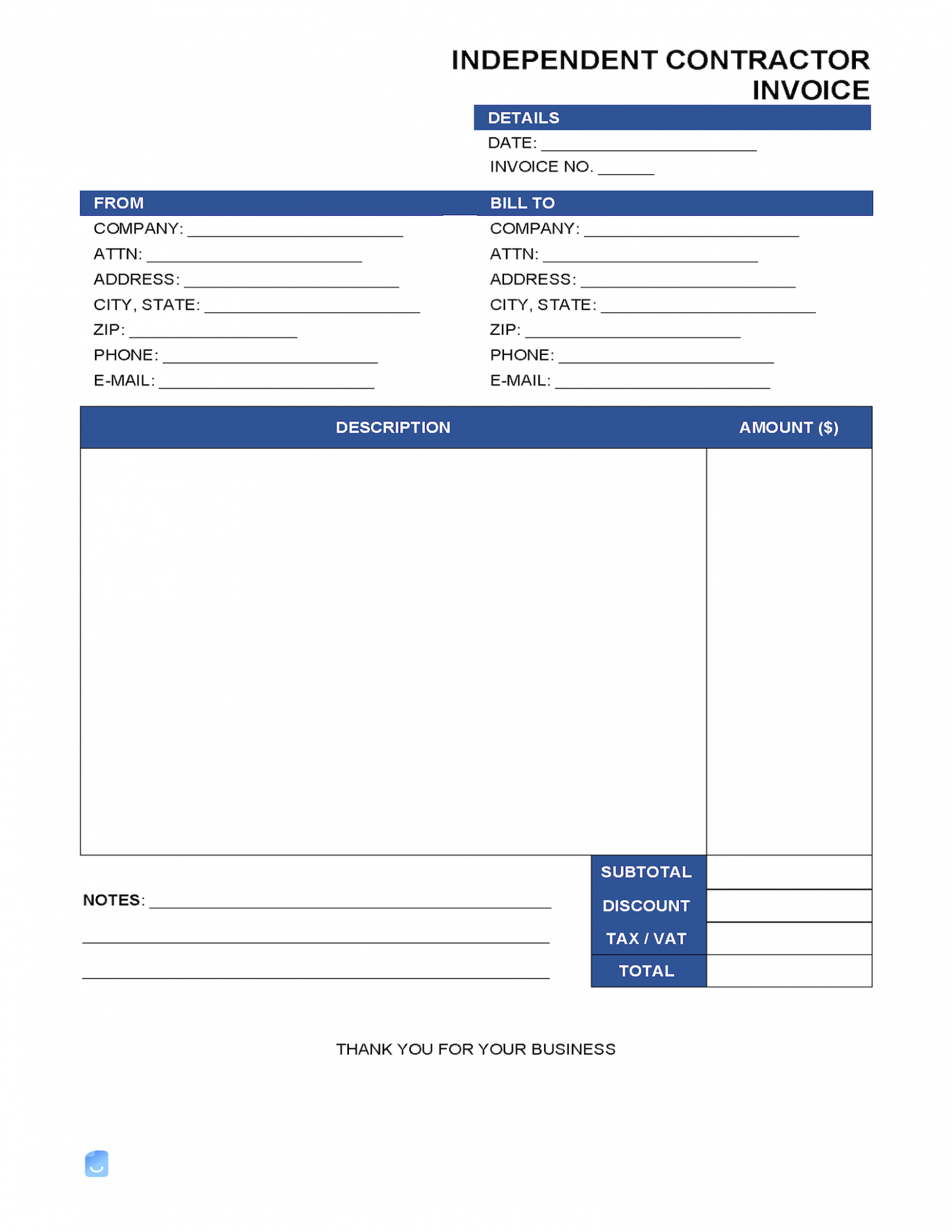 free contractor invoice template word free contractor invoice template word