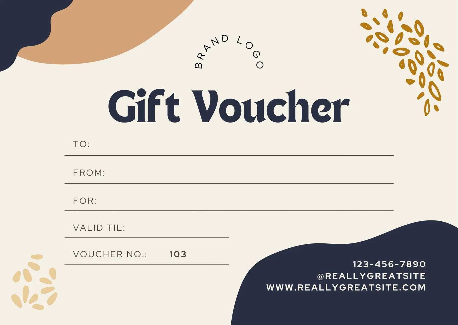 free editable gift voucher template