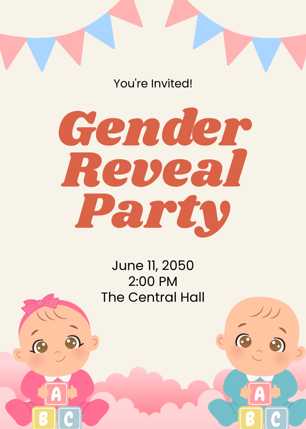 free gender reveal invitation maker free gender reveal invitation maker