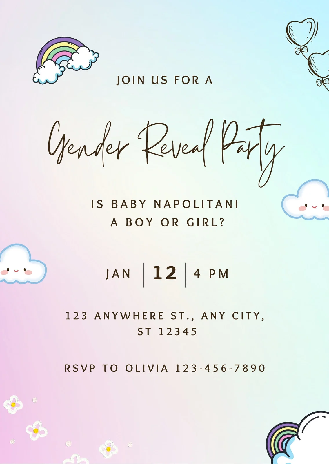 free gender reveal invitation template free gender reveal invitation template