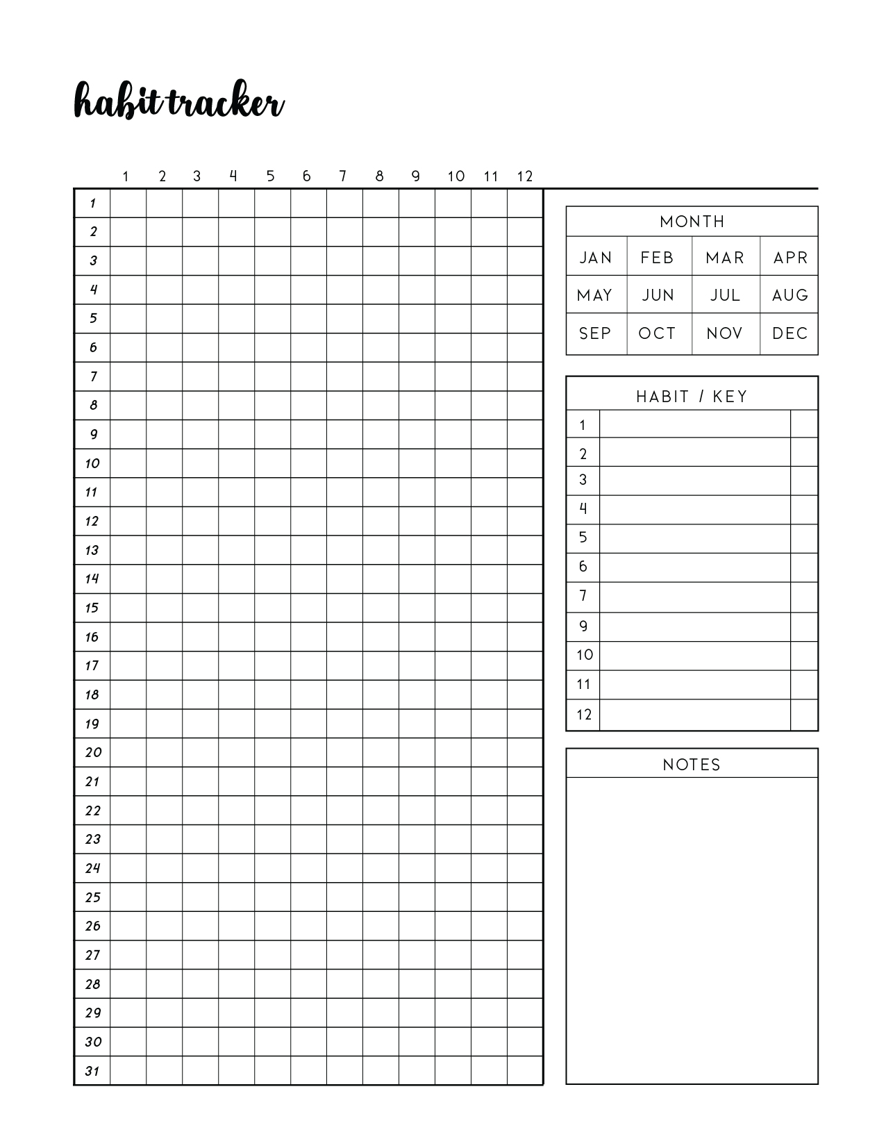 free habit tracker pdf free habit tracker pdf