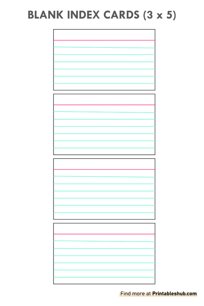 free index card template free index card template