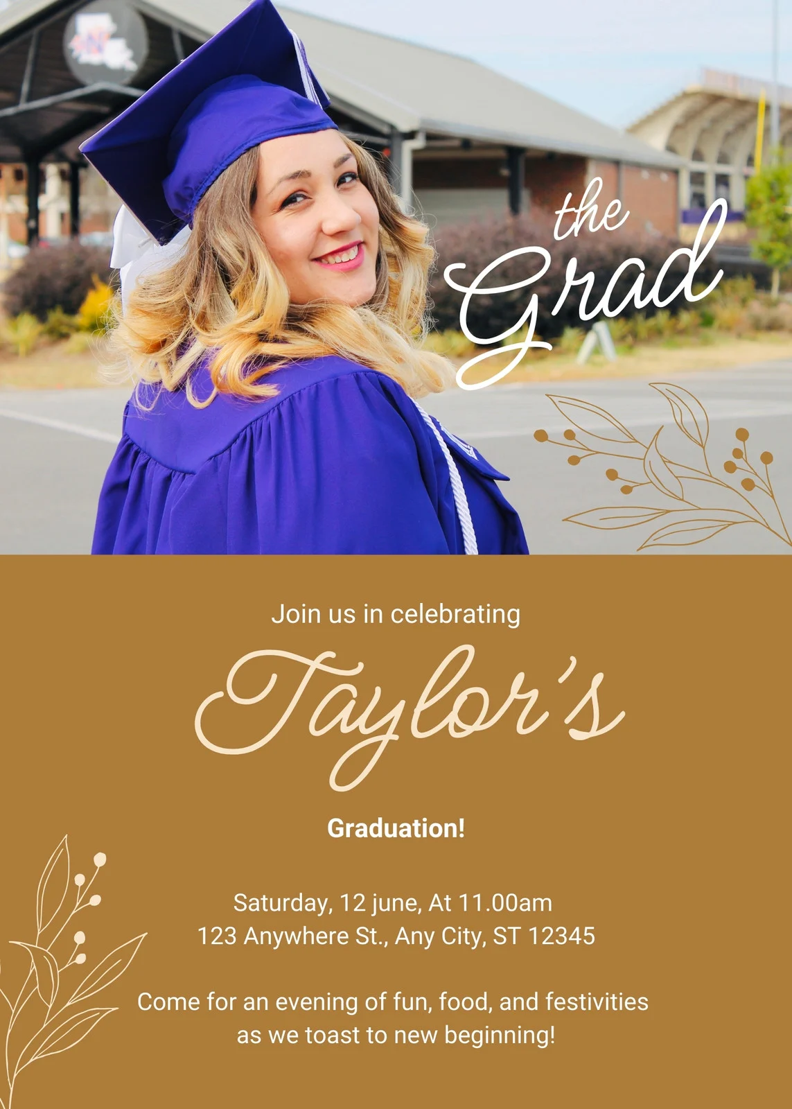 free printable college graduation invitations