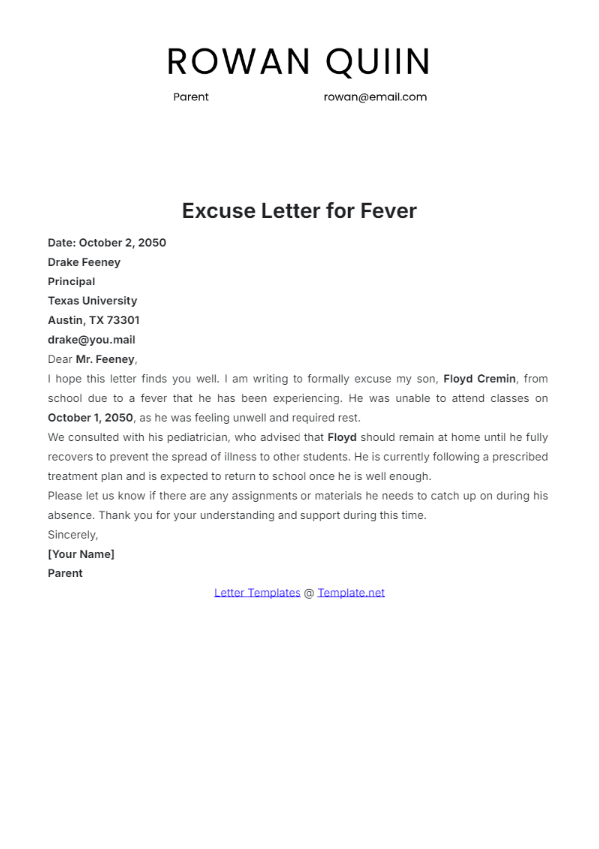 free printable excuse letter free printable excuse letter