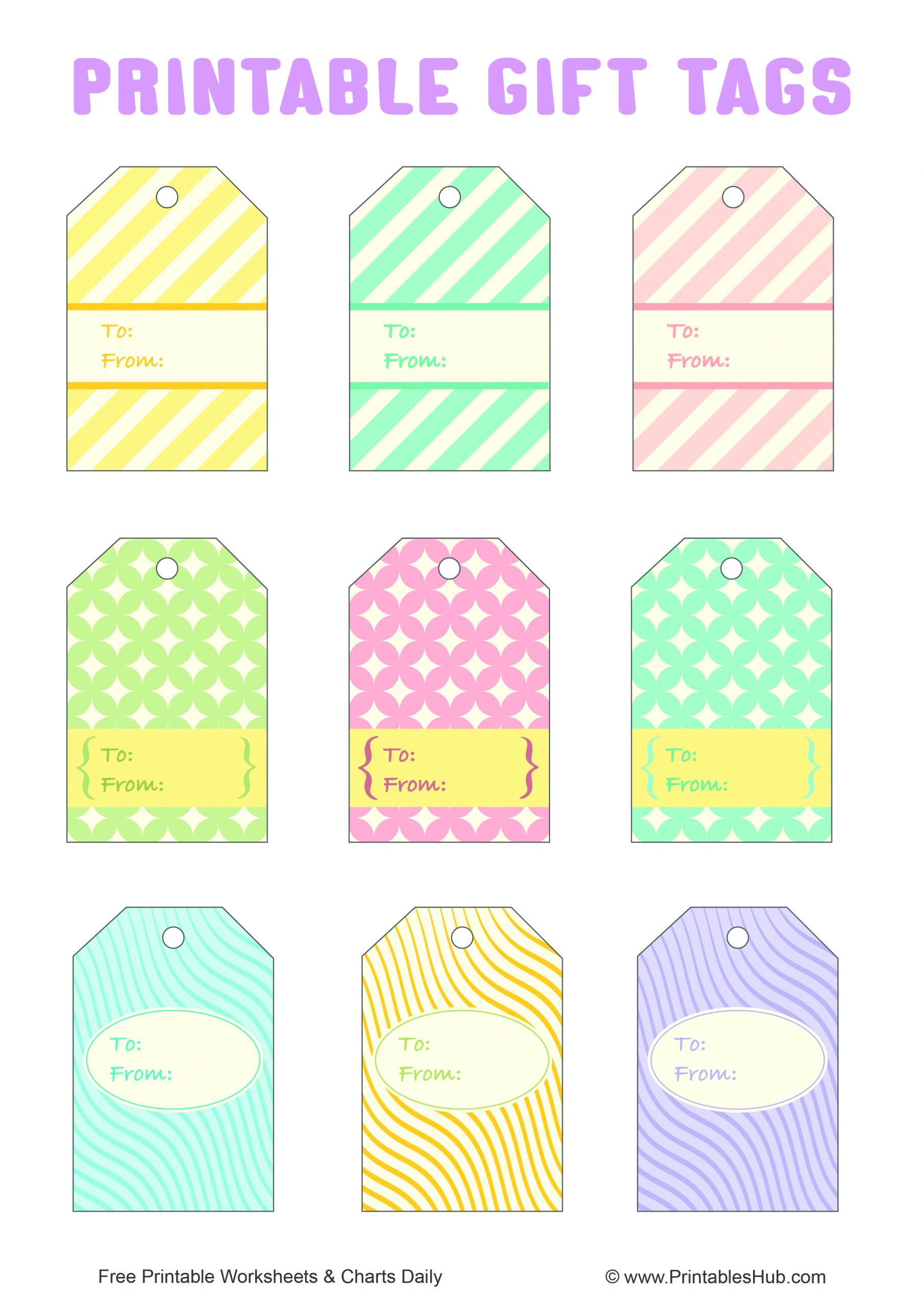 free printable gift tags