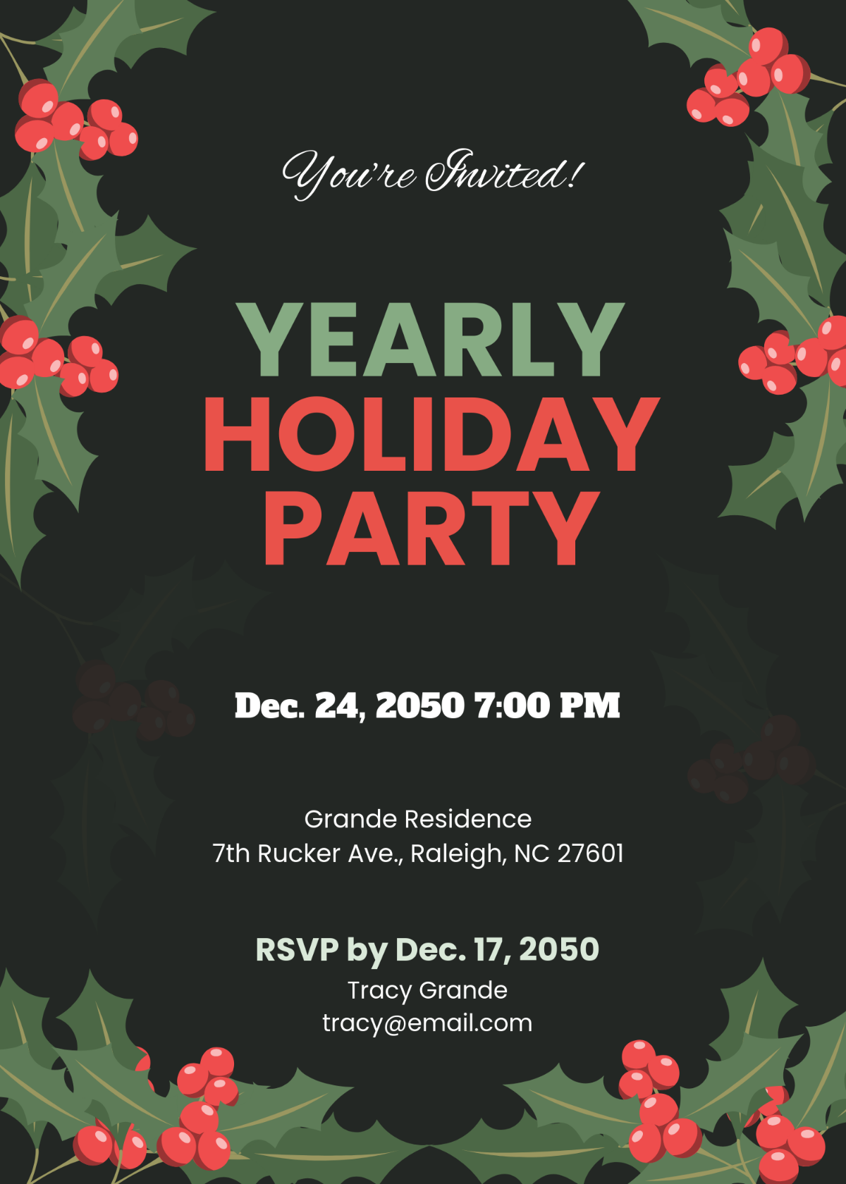 free printable holiday invite template free printable holiday invite template