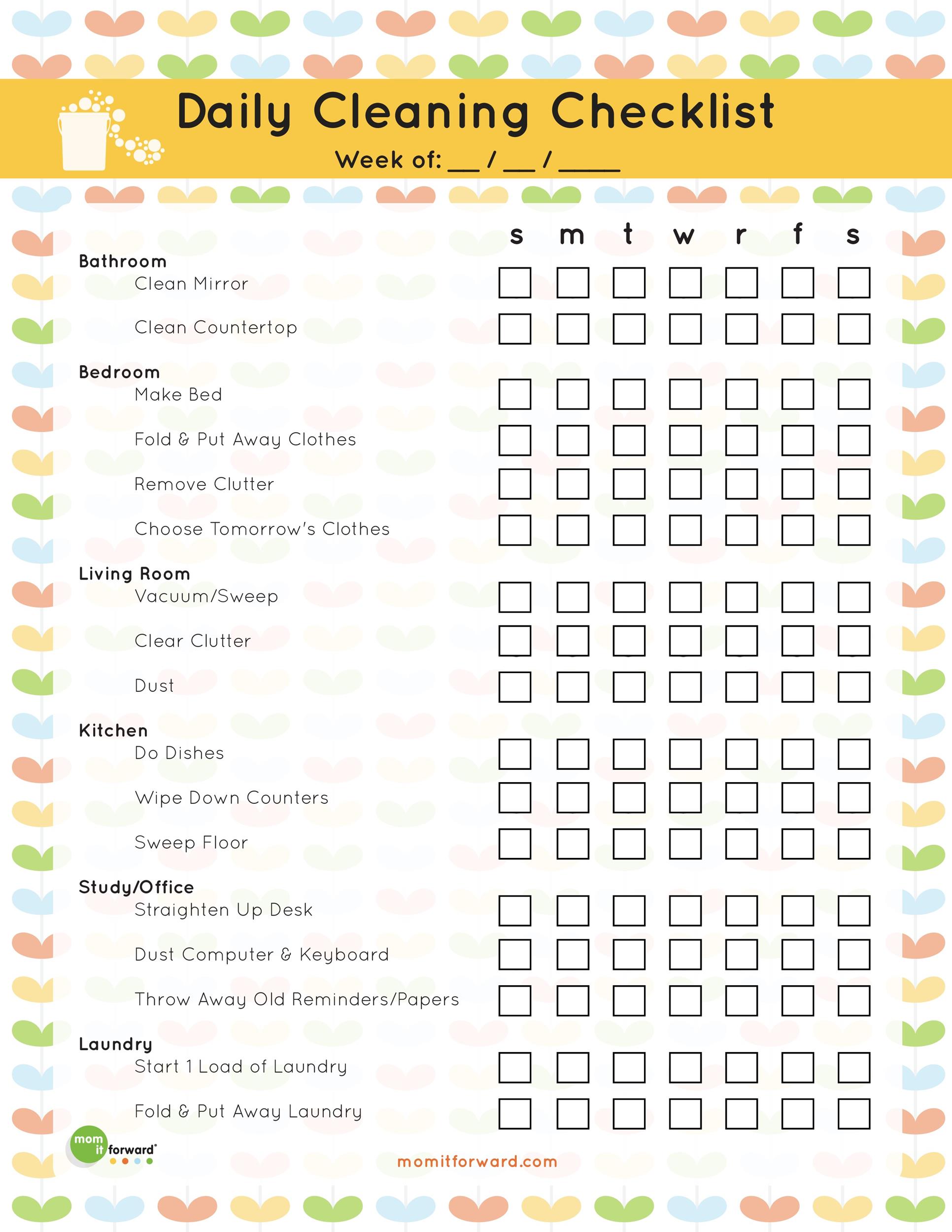 free printable residential cleaning checklist free printable residential cleaning checklist