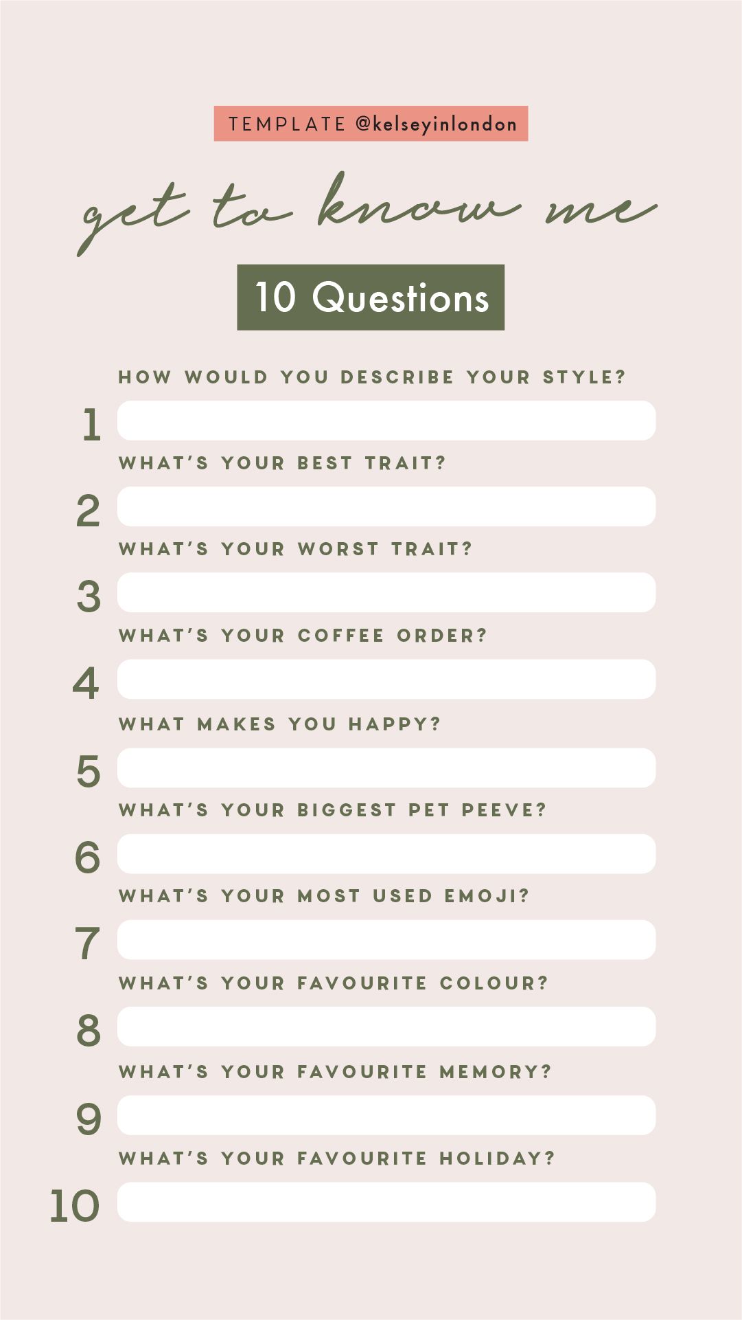 get to know me worksheet