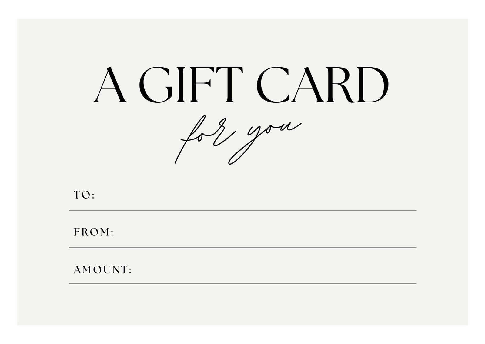 gift certificate gift certificate