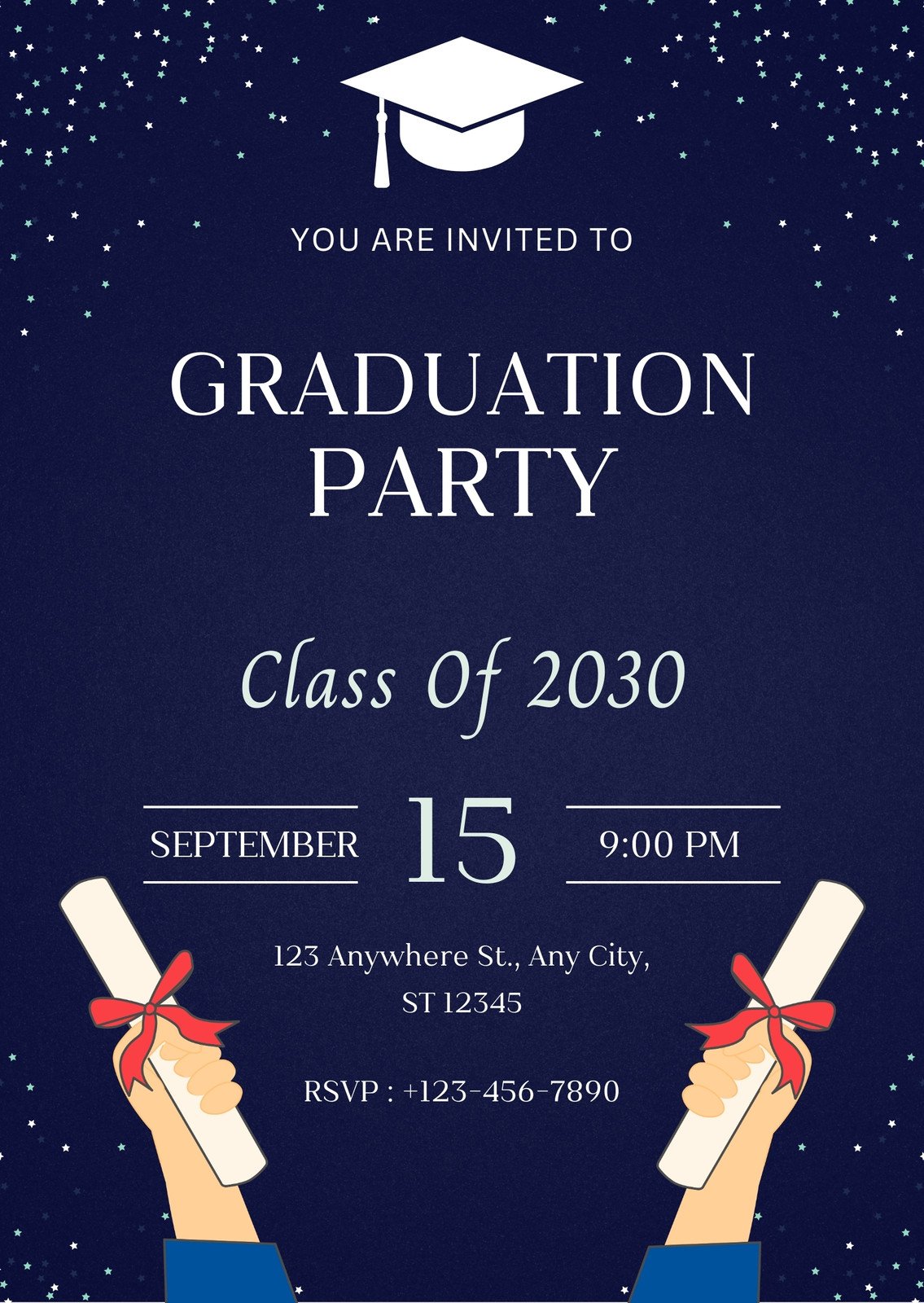 graduation invitations templates free pdf