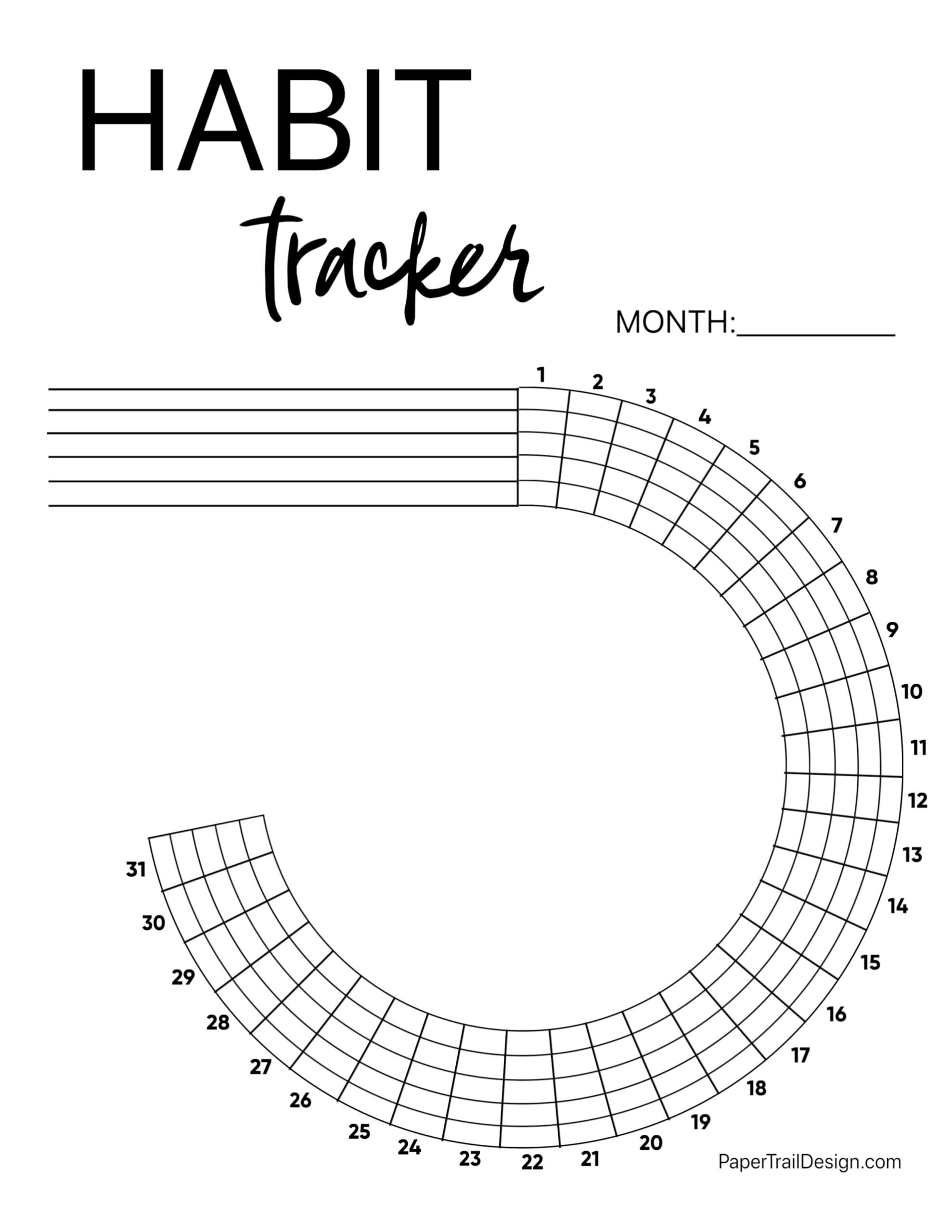 habit tracker template pdf habit tracker template pdf