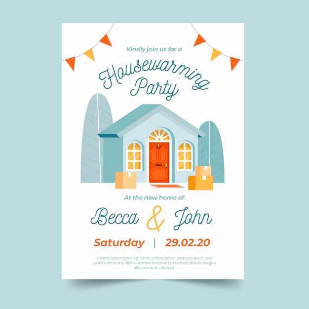 house blessing invitation free template