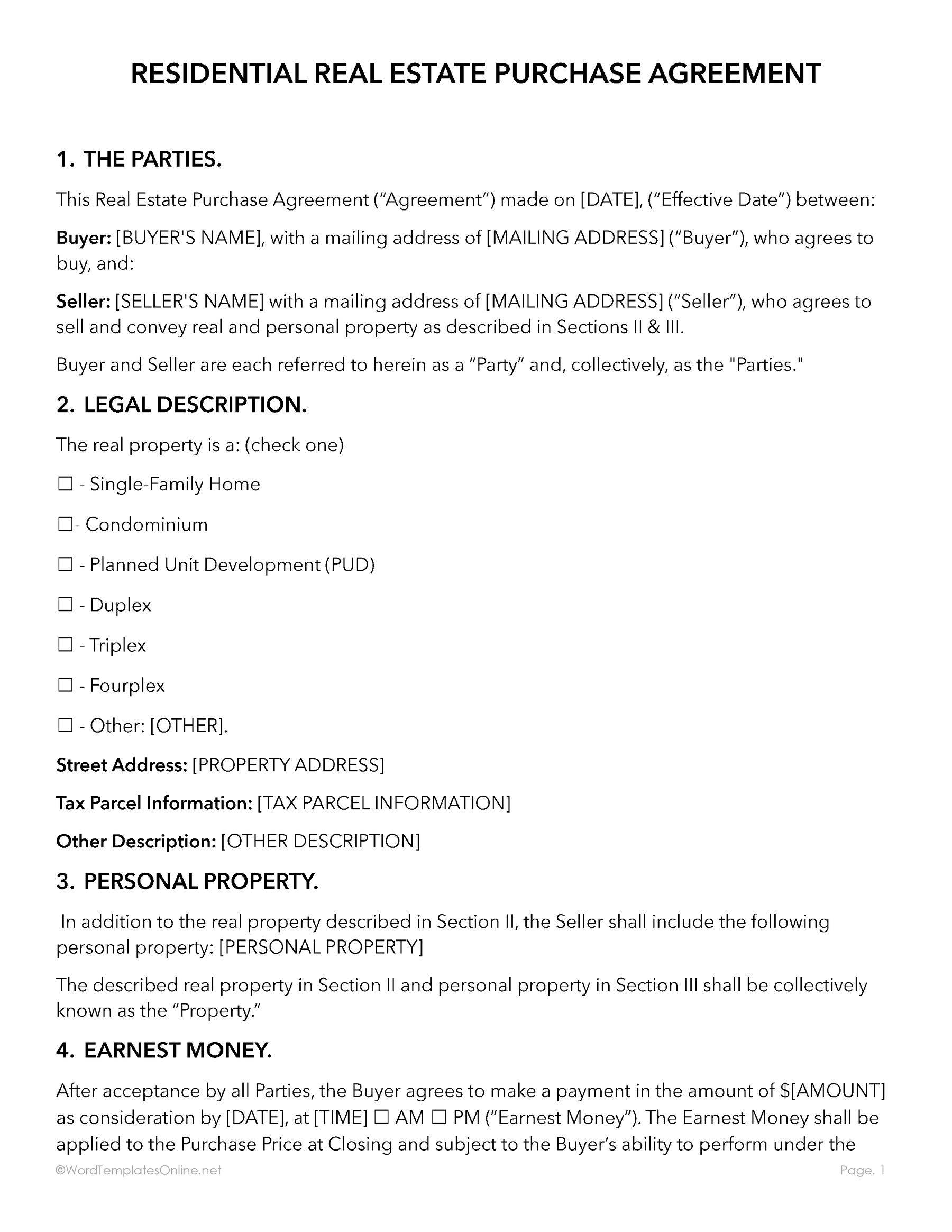house purchase agreement template free house purchase agreement template free