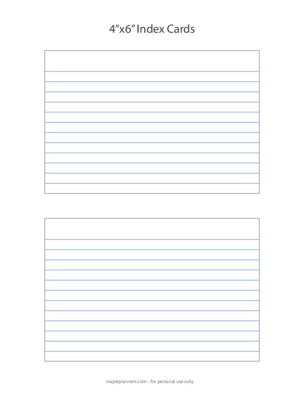 index card template 4x6 index card template 4x6
